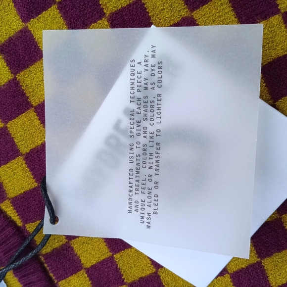 NWT Daydreamer Crop Sweater XS Cozy Fig Check Long Sleeve - Picture 6 of 10